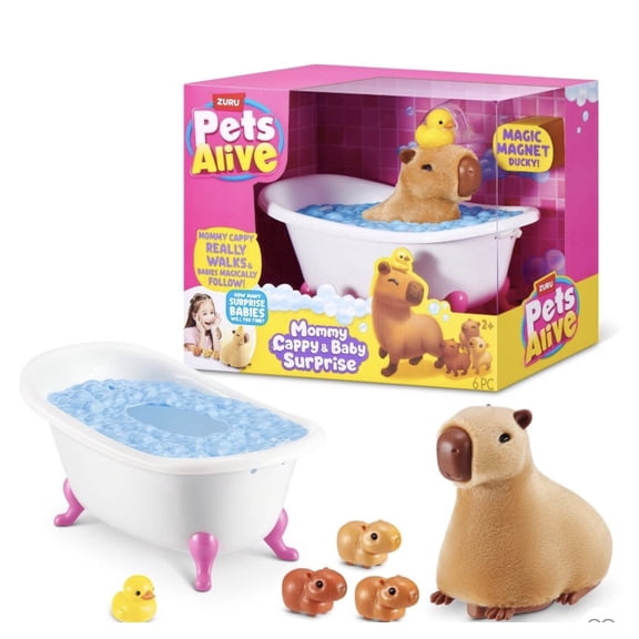 Pets Alive Mommy Capybara and Baby Surprise by ZURU Interactive Electronic Pet Playset