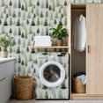 thumbnail image 4 of Woodland Peel and Stick Wallpaper 17.7in x 9.8ft Pine Tree Forest Soft Green Watercolor Style Contact Paper Vinyl Waterproof Self Adhesive Wall Paper for Bedroom Shelf Cabinet Renter Friendly, 4 of 8