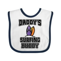 Inktastic Daddy Surfing Buddy Kids Surfer Boys or Girls Baby Bib