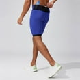 thumbnail image 4 of Pantalones cortos deportivos elásticos de cintura alta para correr y levantar caderas, de nylon, para hombre., 4 of 8