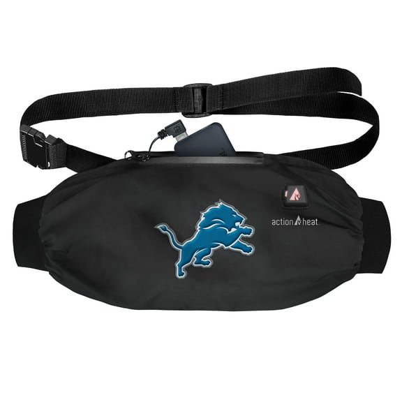 ActionHeat Black Detroit Lions 5V Battery Heated Hand Muff