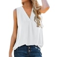 thumbnail image 4 of Tanks for Women V Neck Sleeveless Fitting Basic Tank Tops Womens Spring Womans Clothes, 4 of 4
