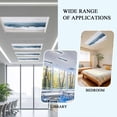 thumbnail image 6 of 3 Pack Wave Effect Modern Art Fluorescent Light Covers for Ceiling Lights Abstract Blue Oil Painting Magnetic Ceiling Light Covers Overhead Light Filters for Office Classroom Home, 6 of 9