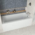 thumbnail image 3 of Streamline NAL-5620-CH 66 in. x 32 in. Acrylic Right-Hand Drain Alcove Bathtub in Glossy White With External Drain in Polished Chrome, 3 of 10