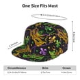 thumbnail image 5 of Goofa Mardi Gras Surface Printed Men's Baseball Cap,Straight Brim Hat,Golf Dad Hat,Versatile Style,Sun Protection Cap,Travel Hat, 5 of 9