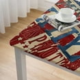 thumbnail image 5 of Awypu Stars and Stripes Square Tablecloth Outdoor Fitted 100% Polyester Fiber Independence Day 40*40, 5 of 8