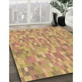 thumbnail image 2 of Ahgly Company Indoor Square Patterned Macaroni and Cheese Yellow Area Rugs, 3' Square, 2 of 6