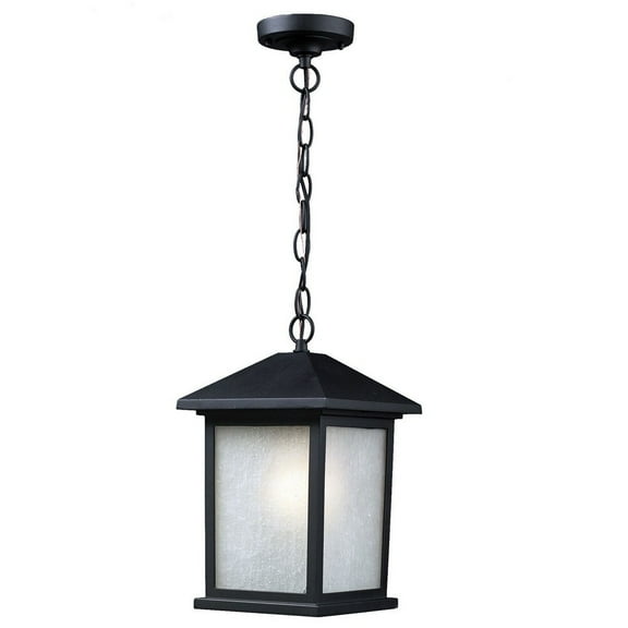 1 Light Outdoor Chain Mount Lantern In Urban Style 8 Inches Wide By 13.5 Inches High Z-Lite 507Chm-Bk