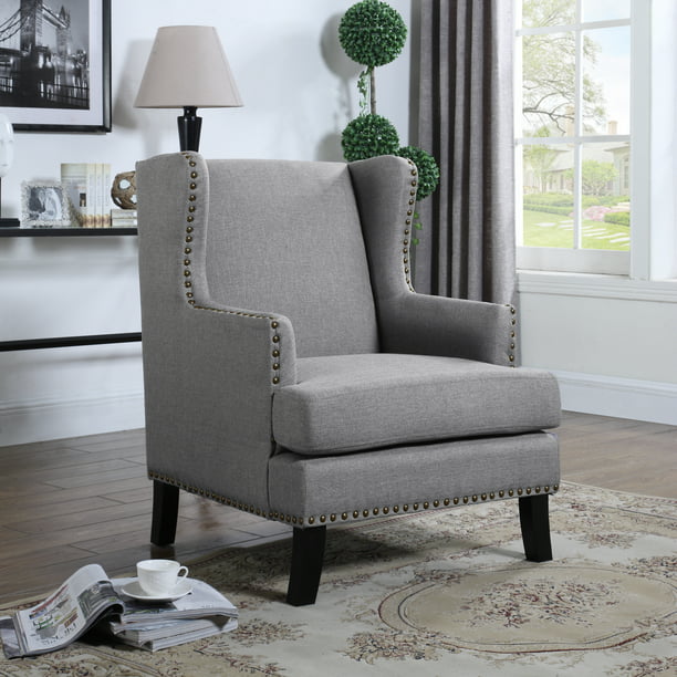 US Pride Furniture Contemporary Studded Accent Chair, C-121,C-122,C-123