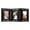 Black, variant on Sfugno 4x6 Picture Frame,Tabletop Rustic Wood Hinged Folding Triple Picture Frames Collage, Double-Sided Display Rotatable High Definition Glass Photo Frame,Brown