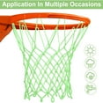 thumbnail image 3 of BESTSKY 2026 New Luminous Basketball Net,Heavy Duty Nylon Nightlight Basketball Net Glow in the Dark,12 Loops for Indoor,Outdoor,Home,Gym,Sports 1 Pack, 3 of 4