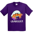 thumbnail image 3 of Inktastic Crabulous Cute Hermit Crab with Purple Nail Polish Youth T-Shirt, 3 of 5