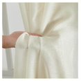 thumbnail image 4 of saney 2 Piece Semi Sheer Voile Window Curtain Grommet Panels for Bedroom & Living Room (54" W x 63" L, Beige), 4 of 9