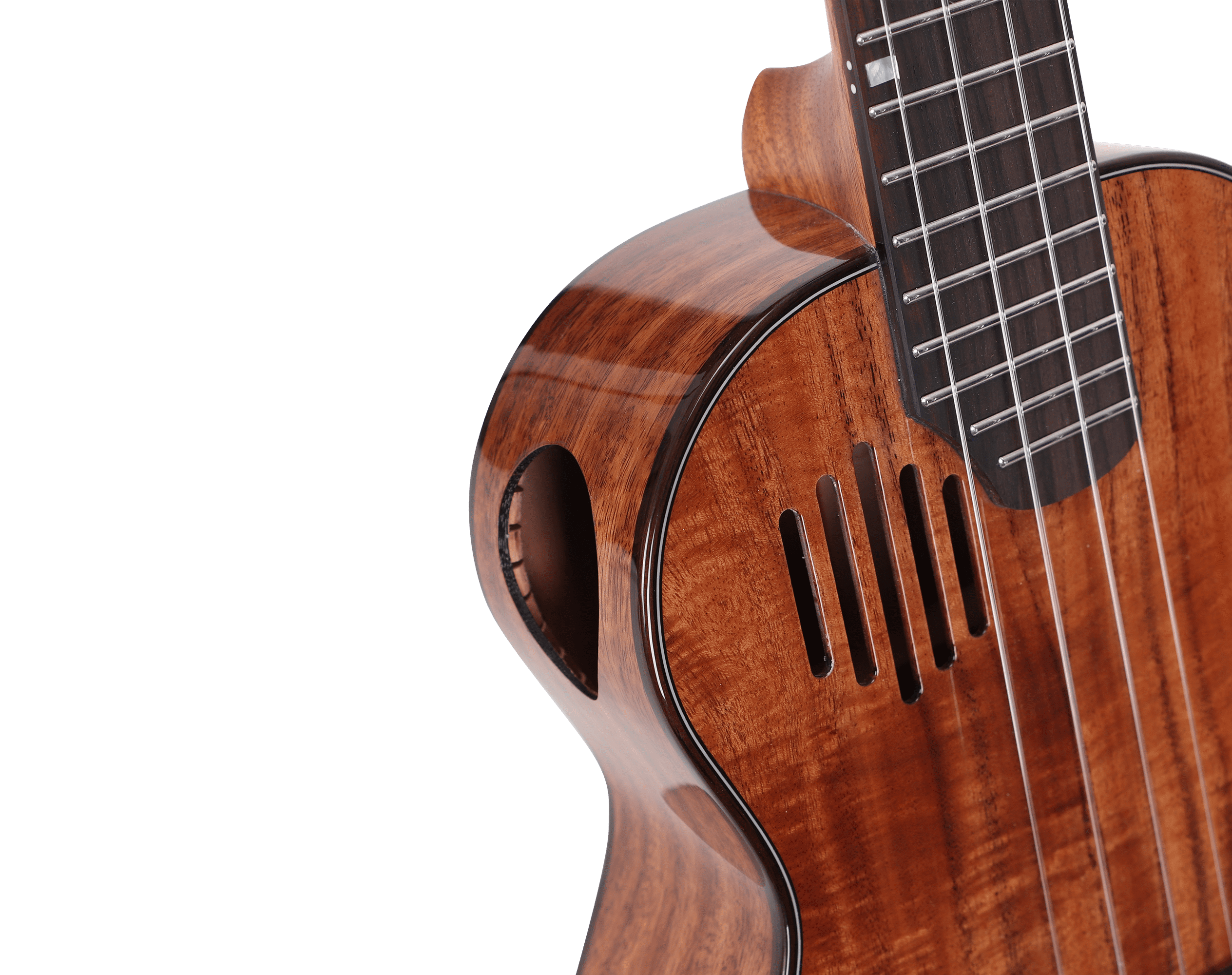PICKAPICK Concert Ukulele K3, 23 Inch All Solid Acacia Koa Ukulele with Gig Bag, Strap & Heart Pick, Bright Tone, Natural Beauty & Professional Feel