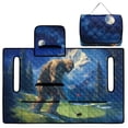 thumbnail image 5 of Pzuqiu Quilted 2-Person Golf Cart Seat Cover With 4 Pockets - Non-Slip Protector Compatible With EZGO Yamaha Club Car, 5 of 9
