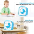 thumbnail image 2 of Manual de estudio para estudiantes de Green Children, reloj despertador con temporizador visual, temporizador de cocina con cubierta protectora, administrador de tiempo, 2 of 7