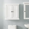 thumbnail image 5 of Crosley Furniture Seaside Wood 2 Door Medicine Cabinet in Distressed White, 5 of 10
