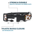 thumbnail image 4 of The Flintstones Pet Collar, Dog Collar Plastic Buckle, Cocoa Pebbles Logo and Cereal Pebbles Scattered White Browns, 9.5 to 14.5 Inches 0.5 Inch Wide, 4 of 8