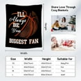 thumbnail image 3 of Basketball Blanket Gifts - Lightweight, Soft & Plush Flannel Blanket for Boys Girls - 30"x40" Small Kids Blanket for Couch, Sofa - Black Sports Blanket for Basketball Players, 3 of 3