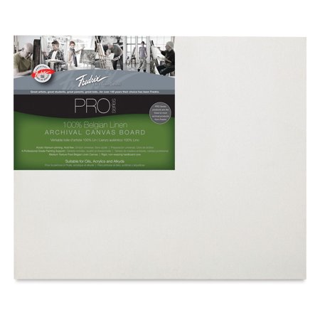 Fredrix Pro Series Belgian Linen Board - 12" x 16"