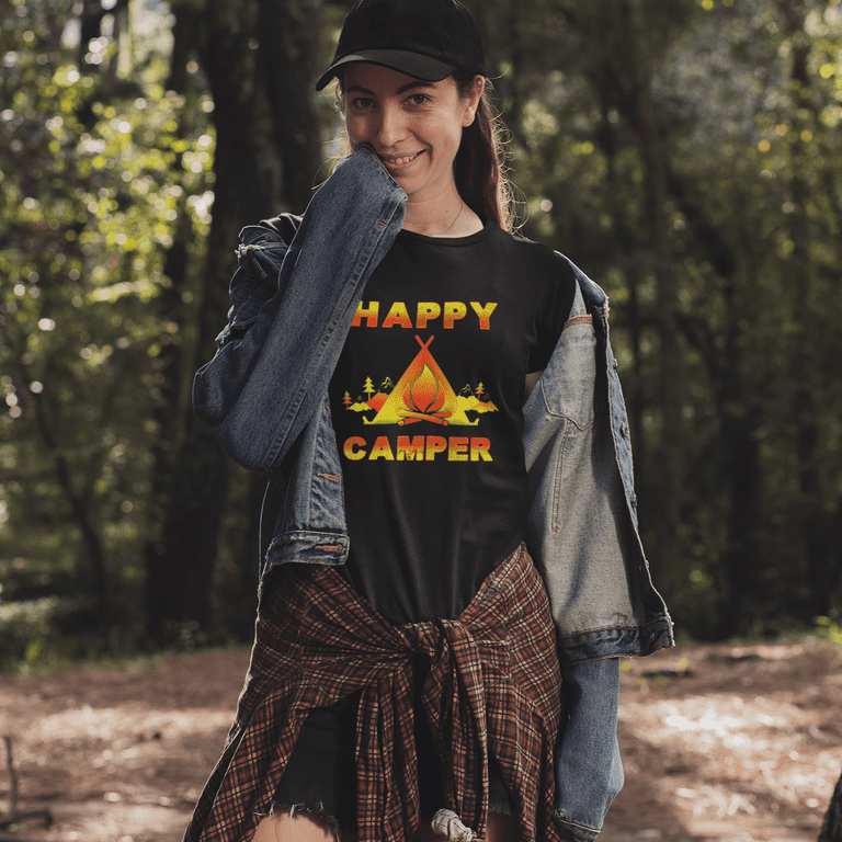 Camping Shirt for Women - Camping Clothes for Women - Happy Camper