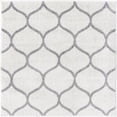 thumbnail image 3 of Unique Loom Trellis Frieze Collection Area Rug - Rounded (4' Square Ivory/Gray), 3 of 7