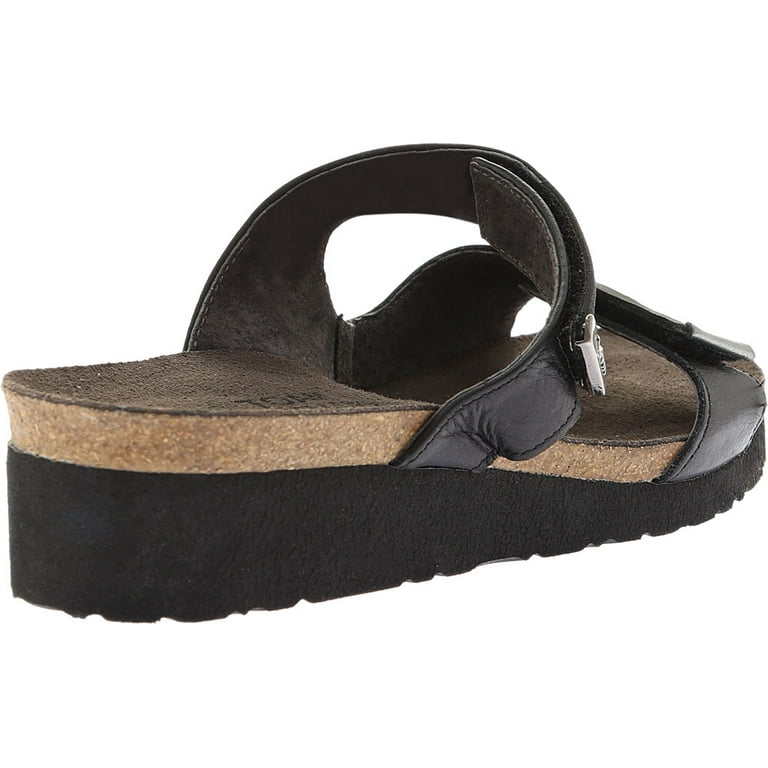 Women s Naot Jacey Slide Black Velvet Nubuck Black Raven Sterling