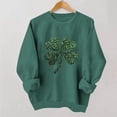 thumbnail image 2 of Rutainlusire Womens 2026 Trendy St. Patricks Day Printed Comfy Shirts Sweatshirts Women's Round-neck St. Patrick's Day Printed Long-sleeved Sweater Top Without A Hood, 2 of 5