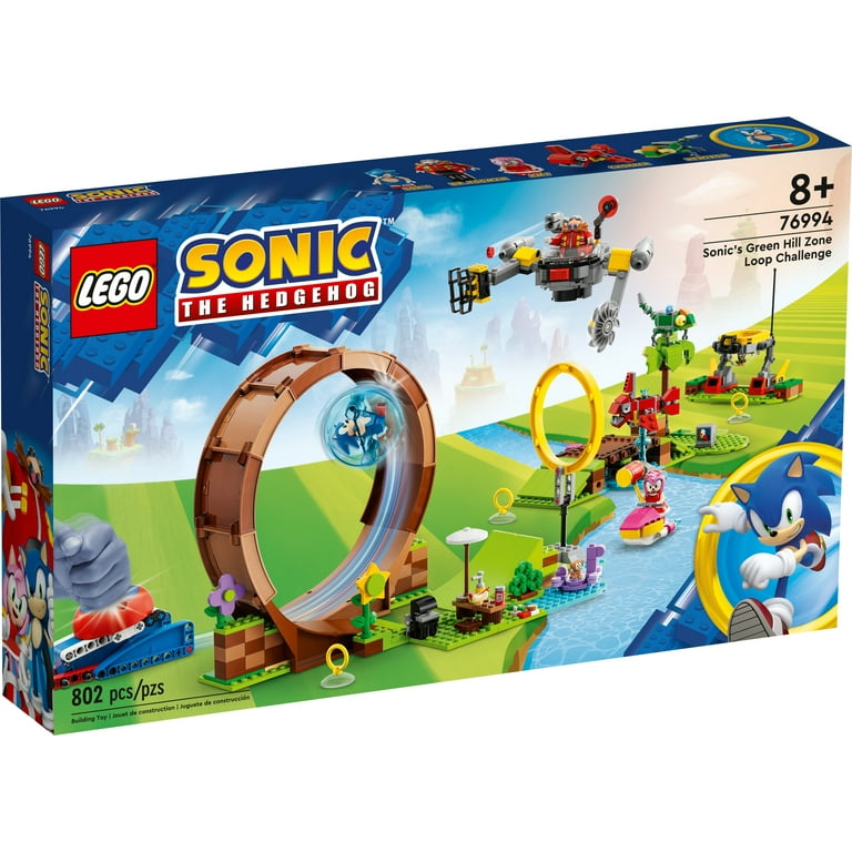 LEGO Sonic the Hedgehog Sonic’s Green Hill Zone Loop Challenge 76994  Building Toy Set, Sonic Adventure Toy with 9 Sonic and Friends Characters,  Fun