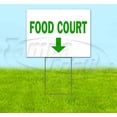 thumbnail image 1 of Food Court Down (18" x 24") Yard Sign, Includes Metal Step Stake, 1 of 6