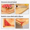 thumbnail image 4 of 30 x 20 Extra Large Bamboo Cutting Board for Kitchen, Cutting Board Stove Top Cover, Butcher Block Chopping Board with Handle and Juice Groove, Large Charcuterie Board Over the Sink, 4 of 7