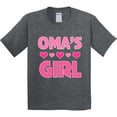 thumbnail image 3 of Inktastic Oma's Girl Heart Youth T-Shirt, 3 of 5