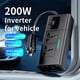 thumbnail image 3 of 200W Car Inverter DC 12V to AC 110V Inverter PD QC3.0 4USB Ports, 3 of 5