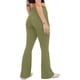 thumbnail image 4 of Pantalones Largos de Yoga Para Mujer, Pantalones Acampanados, Mallas de Entrenamiento de Cintura Alta, Pantalones de Yoga Elásticos Sin Transparencias Para Control de Barriga Odeerbi ODB-4, 4 of 6