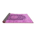 thumbnail image 2 of Ahgly Company Indoor Square Medallion Pink Traditional Area Rugs, 5' Square, 2 of 4