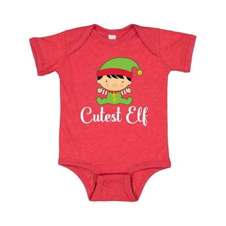 

Inktastic Cutest Elf Christmas Holiday Gift Baby Boy or Baby Girl Bodysuit