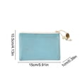 thumbnail image 3 of Cififendec Mesh Mini Zipper Pouch, 5.91"×4.13", Portable Woven Cosmetic Storage Bag for Lipstick Holding and Daily Travel Use, 3 of 6