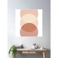 thumbnail image 2 of Desert Sunrise - Terracotta, Blush, Geometric Abstract Poster Wall Art, Modern Wall Decor For Living Room Bedroom, 24x24 UNFRAMED, 2 of 3