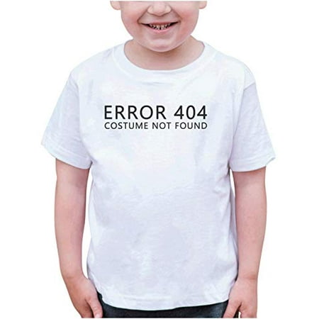 

7 ate 9 Apparel Kid s Funny 404 Error Halloween Costume White T-Shirt