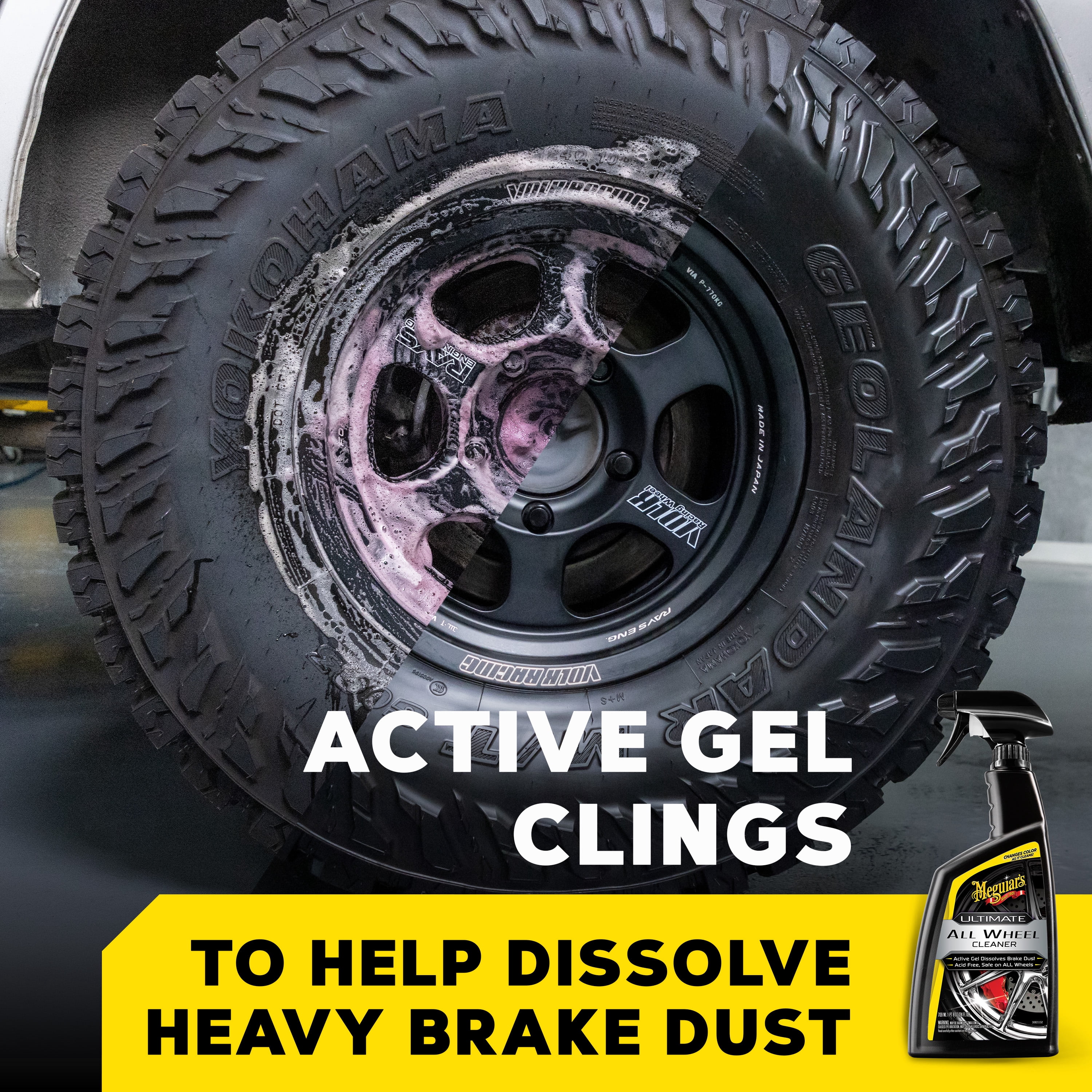Meguiar's Ultimate All Wheel Cleaner, G180124, 24 oz, Spray