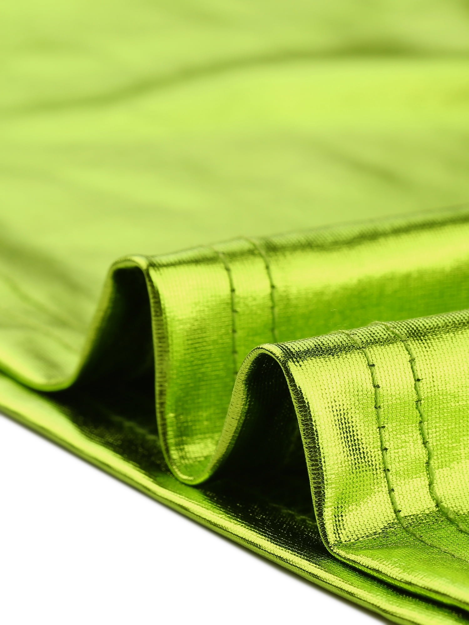 DARING DIVA Women's Shiny Tank Top Shimmer Camisole Vest XS Green