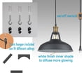 thumbnail image 6 of Claxy 12" Black Plug in Pendant Light with Barn Metal Shade 2 Packs, 6 of 7