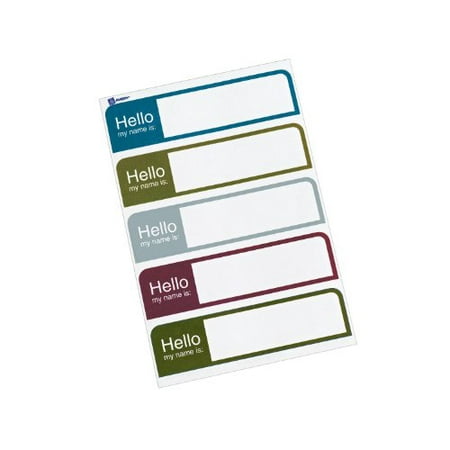Avery Flexible Name Badge Labels, Assorted Colors, 1