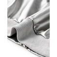 thumbnail image 5 of INSPIRE CHIC Women's Bomber Jacket Cropped Faux Leather Jackets Casual Zip Up PU Moto Bike Outwear L Silver, 5 of 6
