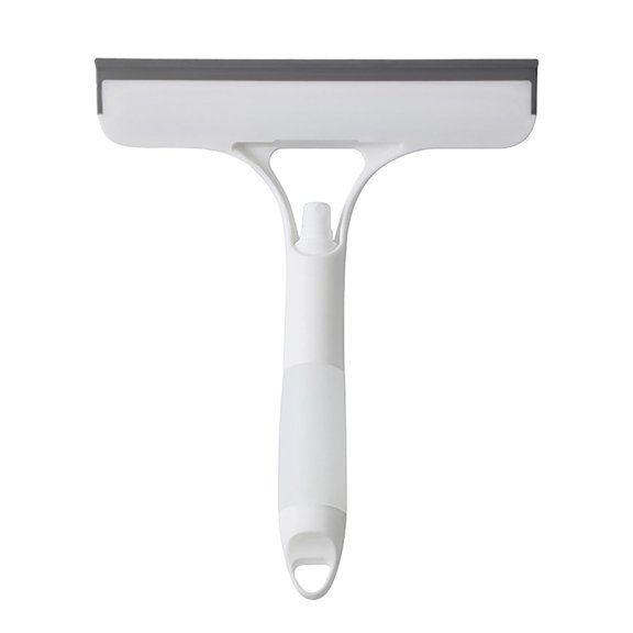 Three-in-One Glass Cleaning Brush, Sponge and Scraper, Window, Bathroom, Mirror, Car Glass Cleaner, Flexible Wiper, Fast Drying, Ergonomic Handle, Multi-Surface, Streak-Free, Home and Auto Use