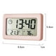 thumbnail image 5 of Reloj despertador digital de pared con temporizador de temperatura interior para decoración de habitación infantil. C verde, 5 of 5