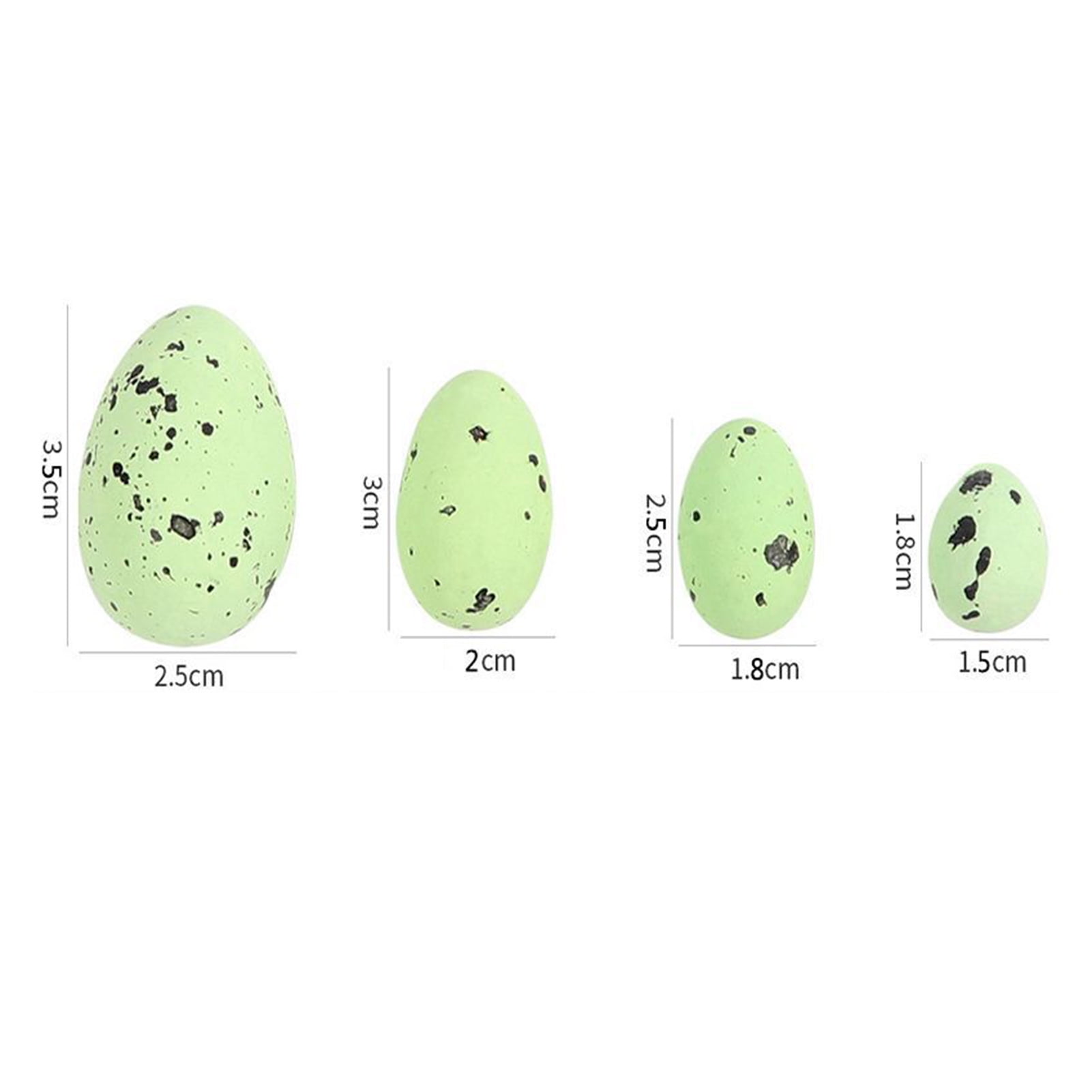 AYYUFE 50Pcs Colorful Mini Easter Egg DIY Crafts Projects Home Decoration Small Spotted Simulated Pigeon Egg Ornament Kit Festival Gift