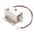 thumbnail image 3 of SENRISE Mini Electromagnetic Solenoid Lock Upward/Downward Cabinet Drawer Lock Iron Silver, 3 of 7