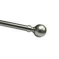 thumbnail image 2 of Versailles - Esencial Orb Curtain Rod Set, Adjustable Length From 72" to 144", Silver, 2 of 4
