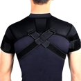 thumbnail image 2 of Double Shoulder Support Brace Strap Wrap Neoprene Protector,Adjustable Sports Shoulder Support Belt Back Pain Relief Double Bandage Cross Compression, 2 of 6